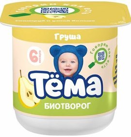 Фото товара Биотворог Тема Груша 4,2% 100г БЗМЖ