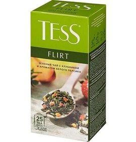 Фото товара Чай Tess зеленый 25пак по 1,5г Flirt