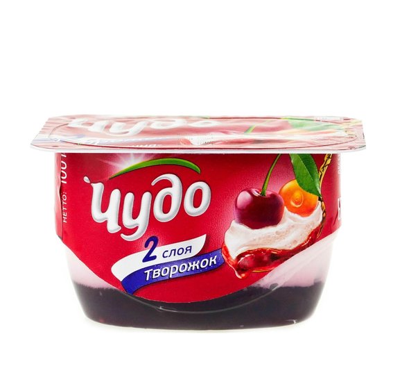 Десерт творожный Чудо Вишня 4,2% 100г БЗМЖ купить с доставкой в Канске