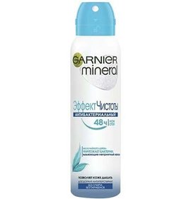Фото товара Дезодорант Garnier mineral Эффект Чистоты Антибактериальный 150мл