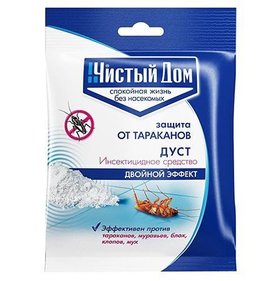 Фото товара Дуст Чистый Дом  от тараканов 50г