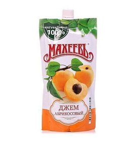 Фото товара Джем Махеев Абрикосовый 300мл д/пак