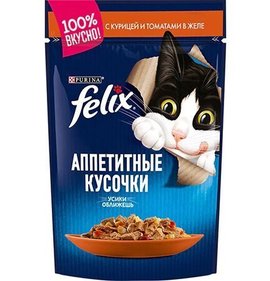 Фото товара Felix д/к пак.85гр курица+томаты