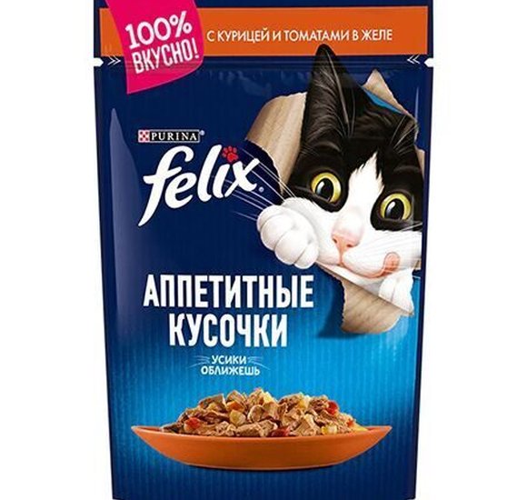 Felix д/к пак.85гр курица+томаты купить с доставкой в Канске