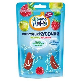 Фото товара Фруктовые кусочки ФрутоНяня Яблоко-Малина 15г