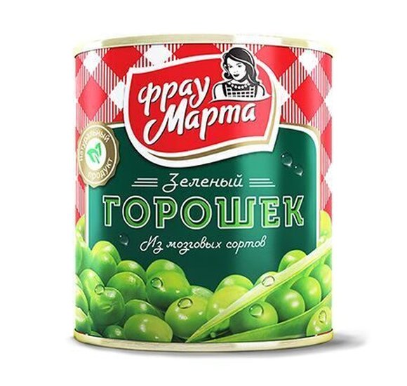 Горошек зеленый Фрау Марта 310г ж/б купить с доставкой в Канске