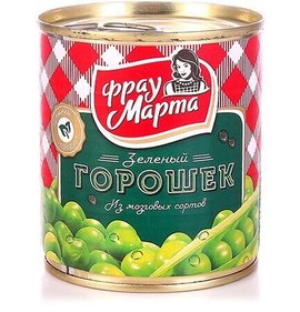 Фото товара Горошек зеленый Фрау Марта 420г ж/б