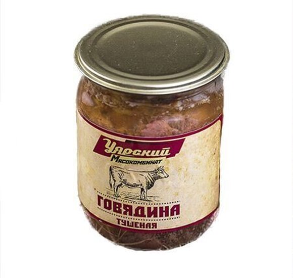 Говядина тушеная в/с ГОСТ 500г УМК ст/б купить с доставкой в Канске