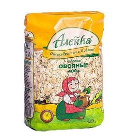 Фото товара Хлопья Алейка овсяные 400г