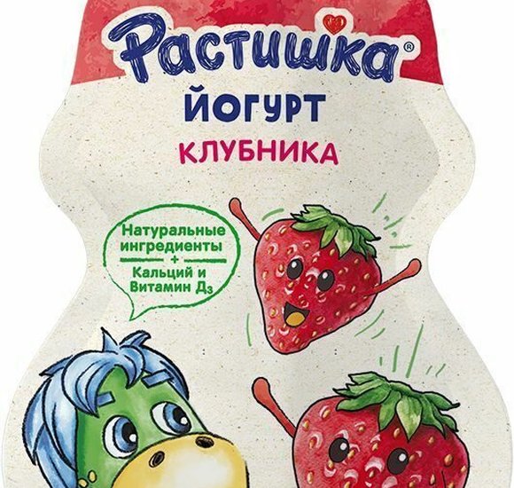 Йогурт Растишка питьевой клубника 2.6% 70г БЗМЖ купить с доставкой в Канске