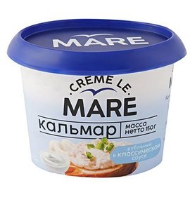 Фото товара Кальмар Балтийский берег Creme Le Mare рубленый в классическом соусе 150г