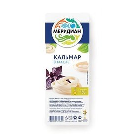Фото товара Кальмар Меридиан в масле 150г