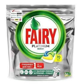 Фото товара Капсулы ПММ FAIRY Platinum 70шт Лимон