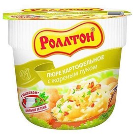 Фото товара Картофельное пюре Роллтон 40г с жареным луком
