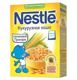 Фото товара Каша Nestle Кукурузная безмолочная 220г