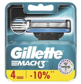 Фото товара Кассеты Gillette Mach3 4шт