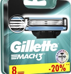 Фото товара Кассеты Gillette Mach3 8шт
