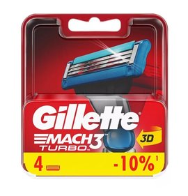 Фото товара Кассеты Gillette Mach3 Turbo 4шт
