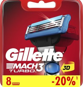 Фото товара Кассеты Gillette Mach3 Turbo 8шт