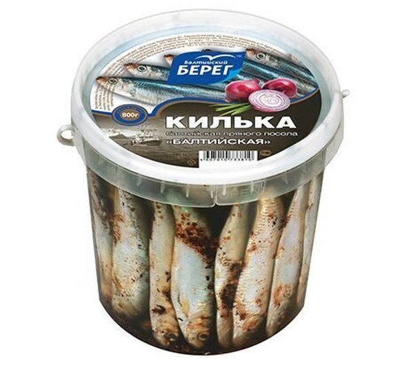 Килька Балтийский берег Балтийская п/п 800г купить с доставкой в Канске