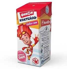 Фото товара Коктейль Фиксики молочный бабл-гам 200мл