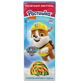 Фото товара Коктейль молочный Растишка Фруктовый леденец 2% 210г БЗМЖ