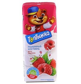 Фото товара Коктейль молочный Топтыжка вкус малины 3.2% 200г БЗМЖ