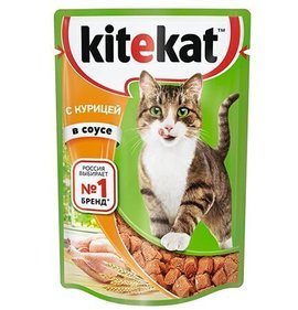 Фото товара Корм для кошек Китикет Курица в соусе 85г
