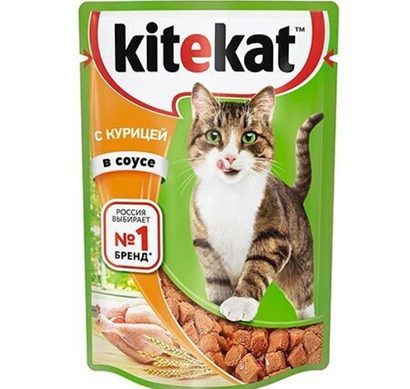 Корм для кошек Китикет Курица в соусе 85г купить с доставкой в Канске