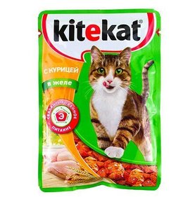 Фото товара Корм для кошек Китикет Курица в желе 85г