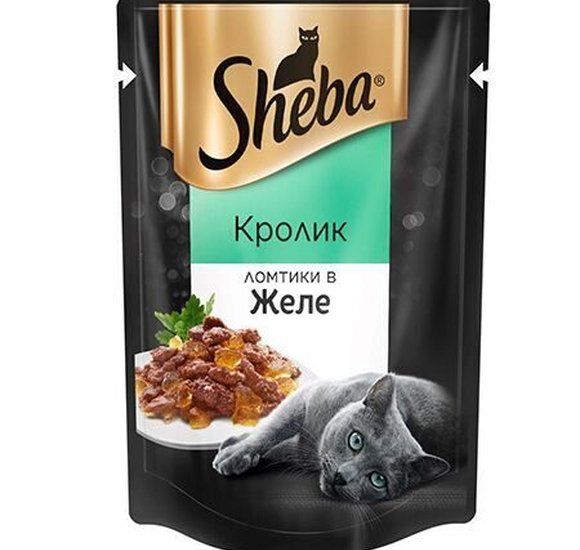 Корм для кошек Шеба 85г Кролик ломтики в желе купить с доставкой в Канске