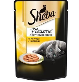 Фото товара Корм для кошек Шеба Pleasure 85г из курицы и индейки