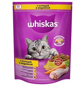 Фото товара Корм для кошек Вискас Вкусные подушечки с паштетом курица индейка 800г