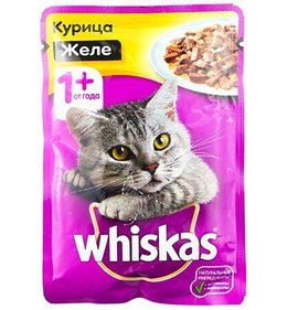 Фото товара Корм для кошек Вискас Желе курица 75г