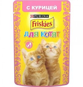 Фото товара Корм для котят Фрискис Курица 85г