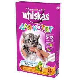 Фото товара Корм для котят Вискас Подушечки индейка морковь 350г