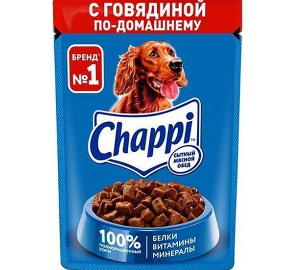 Корм для собак Chappi Говядина 85г купить с доставкой в Канске