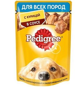 Фото товара Корм для собак Pedigree Курица в соусе 85г