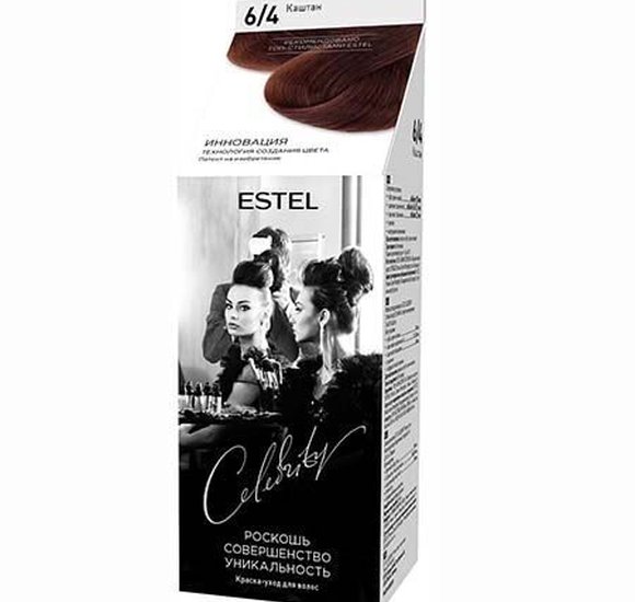 Краска для волос Estel Celebrity 6.4 Каштан купить с доставкой в Канске