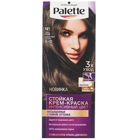 Фото товара Краска для волос Palette N5 Темно русый//