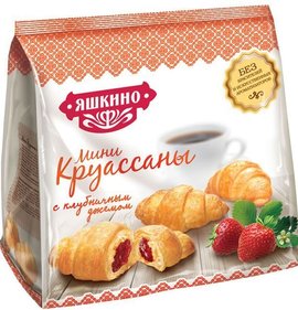 Фото товара Круассаны Яшкино 180г мини с Клуб кремом