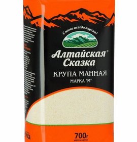 Фото товара Крупа Алтайская сказка Манная 700г