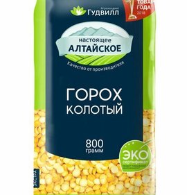 Фото товара Крупа Гудвилл 800г Горох колотый