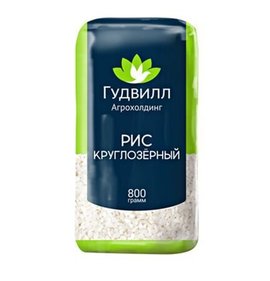 Фото товара Крупа Гудвилл Рис круглозерный 800г