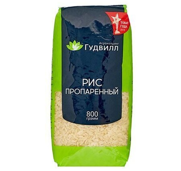 Крупа Гудвилл Рис пропаренный 800г купить с доставкой в Канске