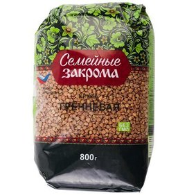 Фото товара Крупа Семейные закрома 800г Гречневая