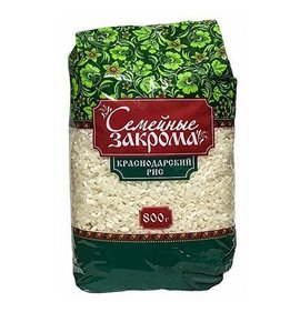 Фото товара Крупа Семейные закрома Рис краснодарский 800г