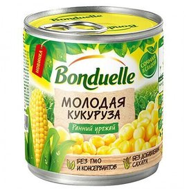 Фото товара Кукуруза Бондюэль Молодая 212мл