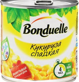 Фото товара Кукуруза Бондюэль сладкая 425мл