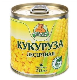 Фото товара Кукуруза Медведь любимый десертная 425мл